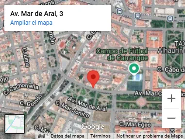 Mapa del gimnasio Gong Kiok, club de taekwondo en Alhaurín de la Torre